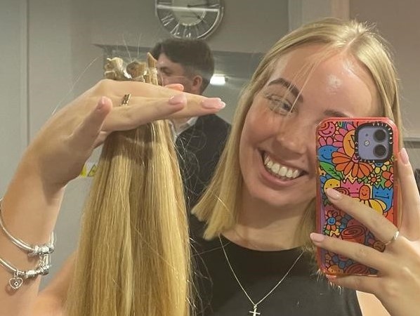 Ellie’s haircut raises £2000 in memory of Ellis