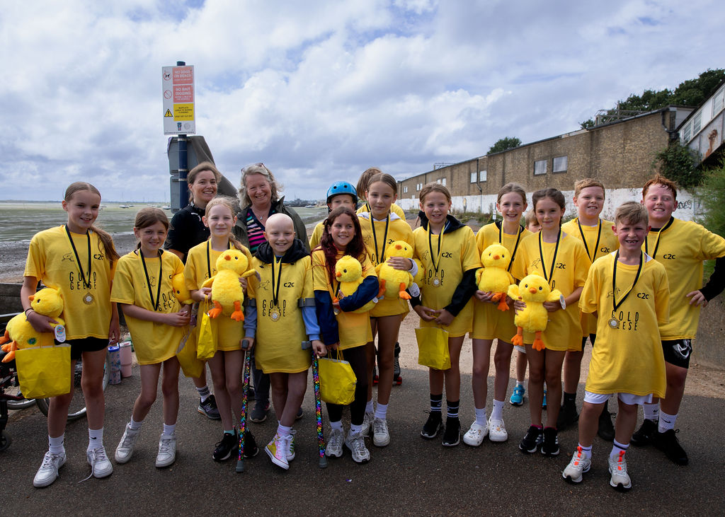 Gold Geese Goslings raise £12,000 for local families fighting childhood cancer